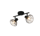 Trio Lighting Trio YAKO ceiling spotlight | 2x E14 max 40W | black | IP20 | 21.5 cm