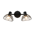 Trio Lighting Trio YAKO ceiling spotlight | 2x E14 max 40W | black | IP20 | 21.5 cm