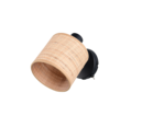 Trio Lighting Trio AIMEE plafondspot | E14 Fitting | mat zwart met natuurlijke afwerking | 10 x 17,6 cm | IP20 | excl. 1x E14 | max. 10W