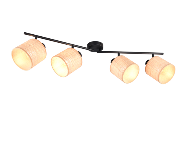 Mat zwart, natuurlijke afwerking