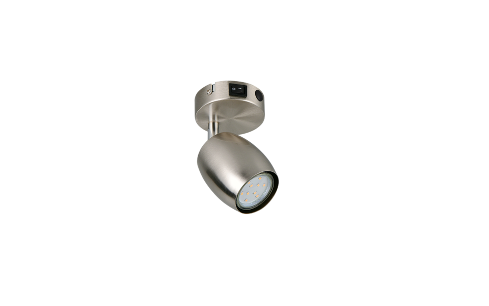 Trio Lighting Trio NANCY plafondspot | GU10 Fitting | nikkel mat | Ø 7 cm | IP20 | excl. 1x GU10 | max. 10W Trio Lighting Trio NANCY plafondspot | GU10 Fitting | nikkel mat | Ø 7 cm | IP20 | excl. 1x GU10 | max. 10W