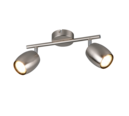 Trio Lighting Trio NANCY plafondspot | GU10 Fitting | nikkel mat | Ø 7 cm | IP20 | excl. 2x GU10 | max. 35W
