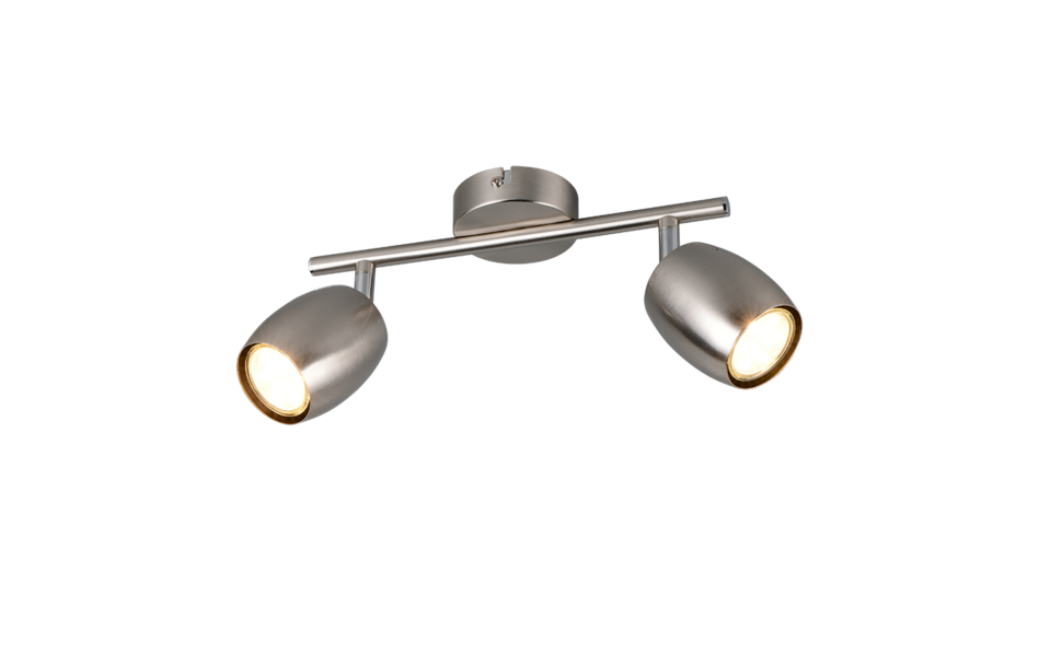 Trio Lighting Trio NANCY plafondspot | GU10 Fitting | nikkel mat | Ø 7 cm | IP20 | excl. 2x GU10 | max. 35W Trio Lighting Trio NANCY plafondspot | GU10 Fitting | nikkel mat | Ø 7 cm | IP20 | excl. 2x GU10 | max. 35W