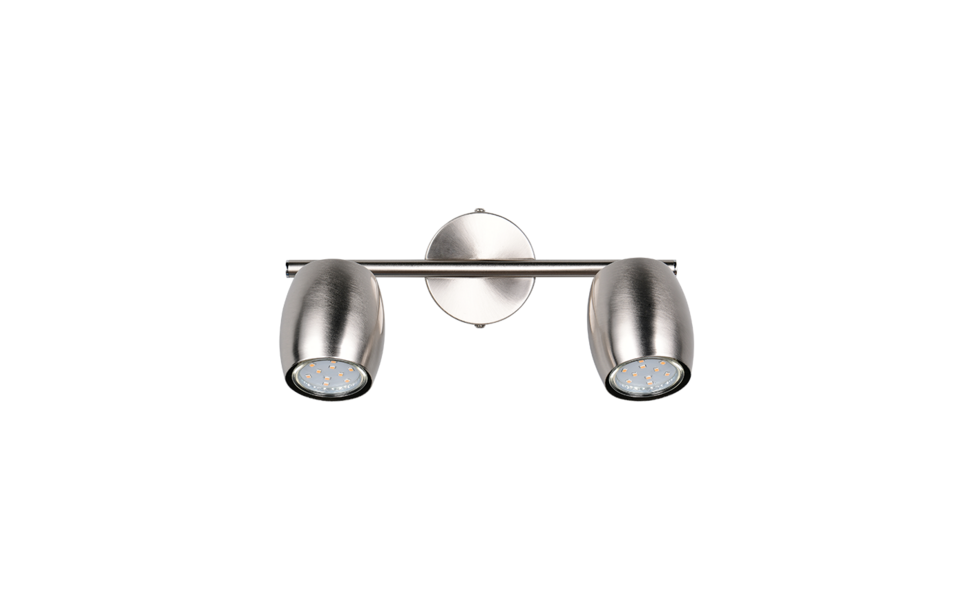 Trio Lighting Trio NANCY plafondspot | GU10 Fitting | nikkel mat | Ø 7 cm | IP20 | excl. 2x GU10 | max. 35W Trio Lighting Trio NANCY plafondspot | GU10 Fitting | nikkel mat | Ø 7 cm | IP20 | excl. 2x GU10 | max. 35W
