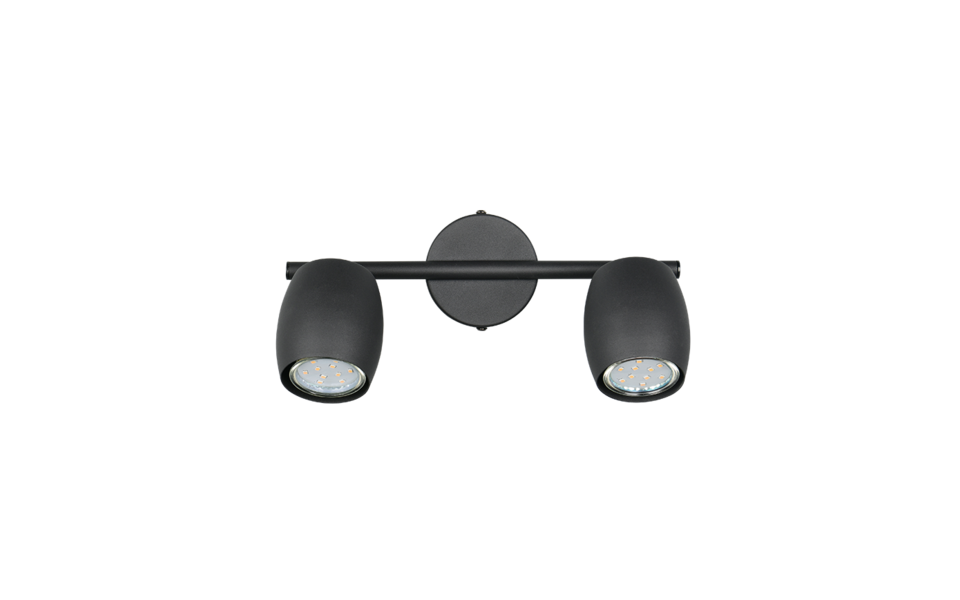 Trio Lighting Trio NANCY ceiling spotlight | 2x GU10 | black | Ø 27.5 cm | IP20 | 15.5 cm Trio Lighting Trio NANCY ceiling spotlight | 2x GU10 | black | Ø 27.5 cm | IP20 | 15.5 cm