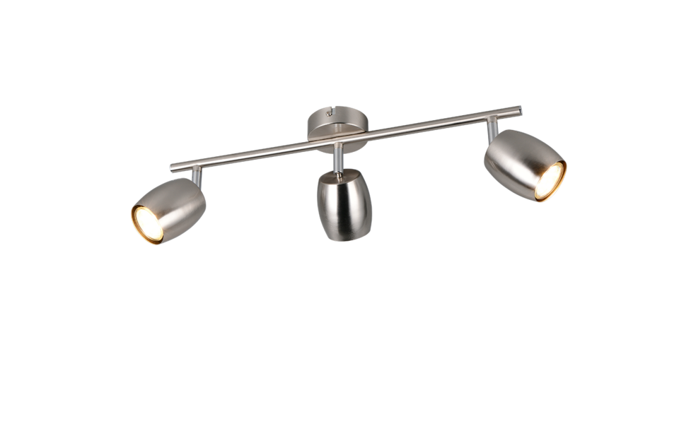 Trio Lighting Trio NANCY plafondspot | GU10 Fitting | nikkel mat | Ø 7 cm | IP20 | excl. 3x GU10 | max. 35W