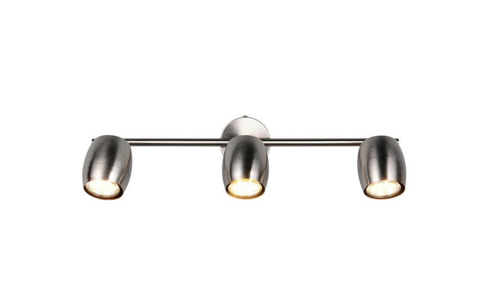 Trio Lighting Trio NANCY plafondspot | GU10 Fitting | nikkel mat | Ø 7 cm | IP20 | excl. 3x GU10 | max. 35W