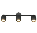 Trio Lighting Trio NANCY plafondspot | GU10 Fitting | mat zwart | Ø 7 cm | IP20 | excl. 3x GU10 | max. 35W