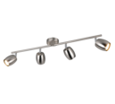 Trio Lighting Trio NANCY plafondspot | GU10 Fitting | nikkel mat | Ø 7 cm | IP20 | excl. 4x GU10 | max. 35W
