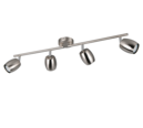 Trio Lighting Trio NANCY plafondspot | GU10 Fitting | nikkel mat | Ø 7 cm | IP20 | excl. 4x GU10 | max. 35W