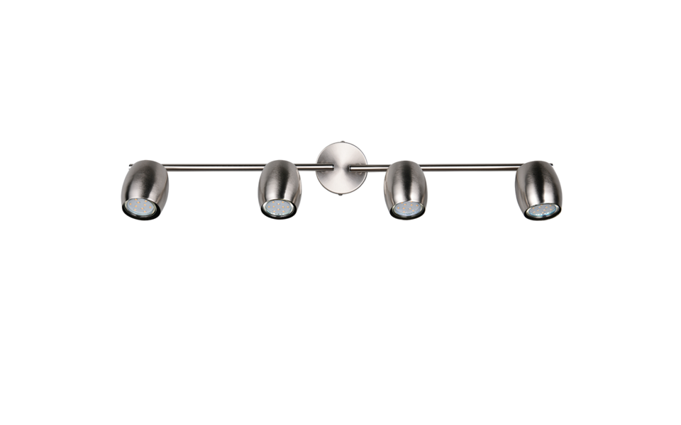 Trio Lighting Trio NANCY plafondspot | GU10 Fitting | nikkel mat | Ø 7 cm | IP20 | excl. 4x GU10 | max. 35W
