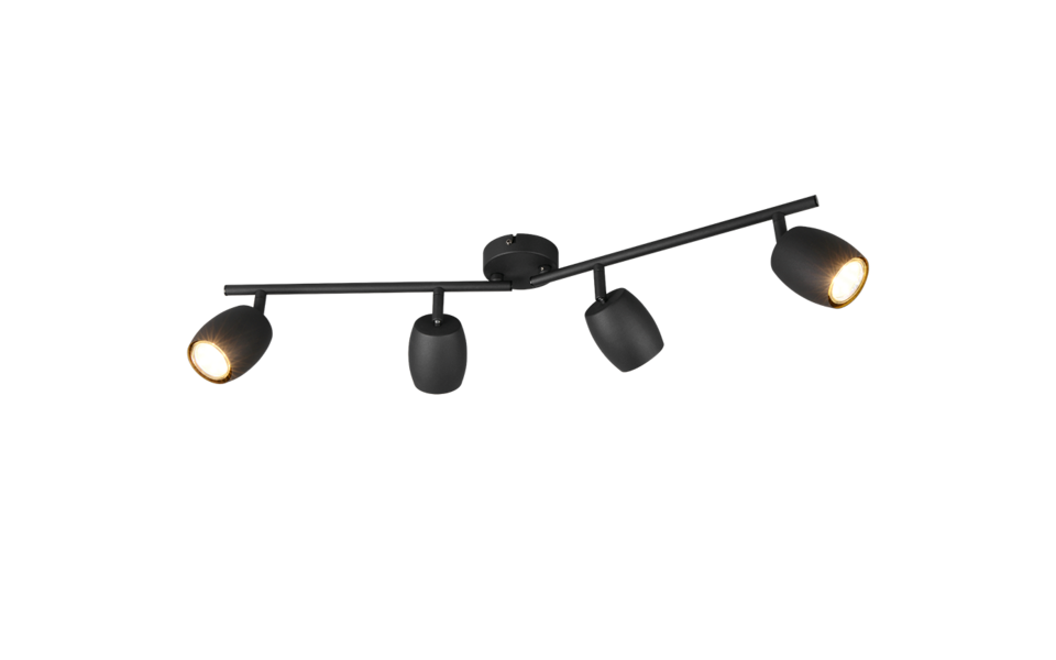 Trio Lighting Trio NANCY ceiling spotlight | 4x GU10 | black | Ø 70.5 cm | IP20 | 15.5 cm Trio Lighting Trio NANCY ceiling spotlight | 4x GU10 | black | Ø 70.5 cm | IP20 | 15.5 cm