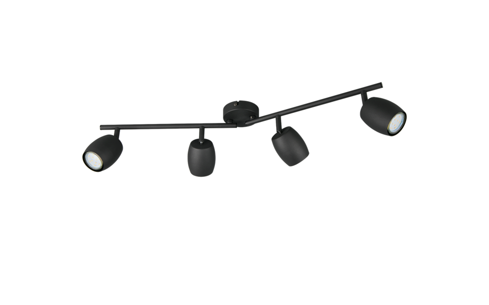 Trio Lighting Trio NANCY ceiling spotlight | 4x GU10 | black | Ø 70.5 cm | IP20 | 15.5 cm Trio Lighting Trio NANCY ceiling spotlight | 4x GU10 | black | Ø 70.5 cm | IP20 | 15.5 cm