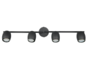Trio Lighting Trio NANCY plafondspot | GU10 Fitting | mat zwart | Ø 7 cm | IP20 | excl. 4x GU10 | max. 35W