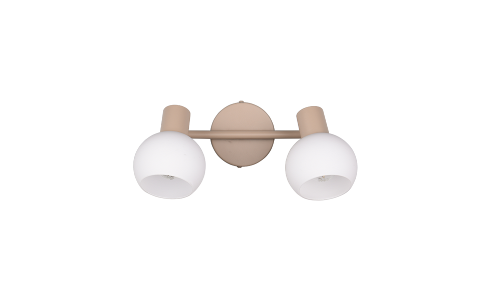 Trio Lighting Trio BOBA plafondspot | E14 Fitting | warm beige met wit | Ø 10 cm | IP20 | excl. 2x E14 | max. 10W Trio Lighting Trio BOBA plafondspot | E14 Fitting | warm beige met wit | Ø 10 cm | IP20 | excl. 2x E14 | max. 10W