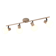 Trio BOBA plafondspot | E14 | warm beige/wit | Ø 10 cm | uitv. 4