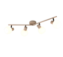 Trio Lighting Trio BOBA plafondspot | E14 Fitting | warm beige met wit | Ø 10 cm | IP20 | excl. 4x E14 | max. 10W