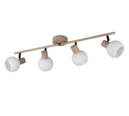 Trio Lighting Trio BOBA plafondspot | E14 Fitting | warm beige met wit | Ø 10 cm | IP20 | excl. 4x E14 | max. 10W