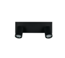 Trio Lighting Trio SOKA plafondspot | GU10 Fitting | mat zwart | 30 x 9 cm | IP20 | excl. 2x GU10 | max. 10W