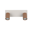 Trio Lighting Trio SOKA ceiling spotlight | 2x GU10 | mocha brown | IP20 | 14.5 cm