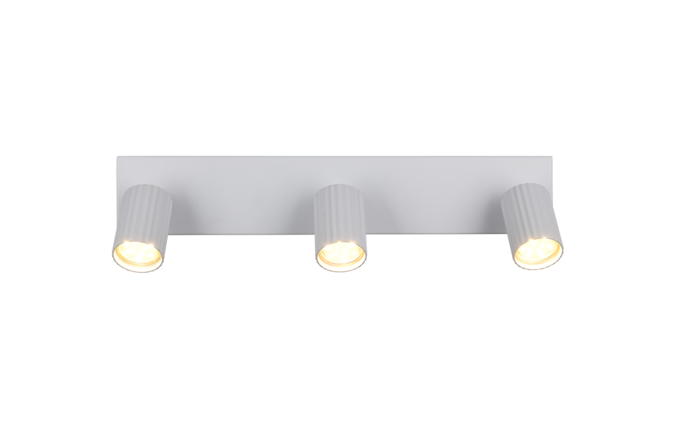 Trio Lighting Trio SOKA plafondspot | GU10 Fitting | wit mat | 50 x 9 cm | IP20 | excl. 3x GU10 | max. 10W Trio Lighting Trio SOKA plafondspot | GU10 Fitting | wit mat | 50 x 9 cm | IP20 | excl. 3x GU10 | max. 10W