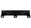 Trio Lighting Trio SOKA ceiling spotlight | 3x GU10 | black | IP20 | 14.5 cm
