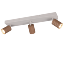 Trio Lighting Trio SOKA plafondspot | GU10 Fitting | koffie | 50 x 9 cm | IP20 | excl. 3x GU10 | max. 10W
