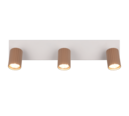 Trio Lighting Trio SOKA ceiling spotlight | 3x GU10 | mocha brown | IP20 | 14.5 cm