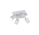 Trio Lighting Trio SOKA plafondspot | GU10 Fitting | wit mat | 20 x 20 cm | IP20 | excl. 4x GU10 | max. 10W