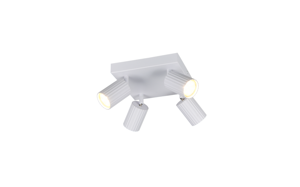 Trio Lighting Trio SOKA ceiling spotlight | 4x GU10 | chrome | Ø 20 cm | IP20 | 14.5 cm Trio Lighting Trio SOKA ceiling spotlight | 4x GU10 | chrome | Ø 20 cm | IP20 | 14.5 cm
