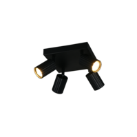 Trio SOKA ceiling spotlight | GU10 | black | Ø 20 cm | IP20