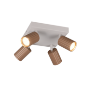 Trio SOKA ceiling spotlight | GU10 | mocha brown | Ø 20 cm | IP20