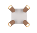 Trio Lighting Trio SOKA ceiling spotlight | 4x GU10 | mocha brown | Ø 20 cm | IP20 | 14.5 cm