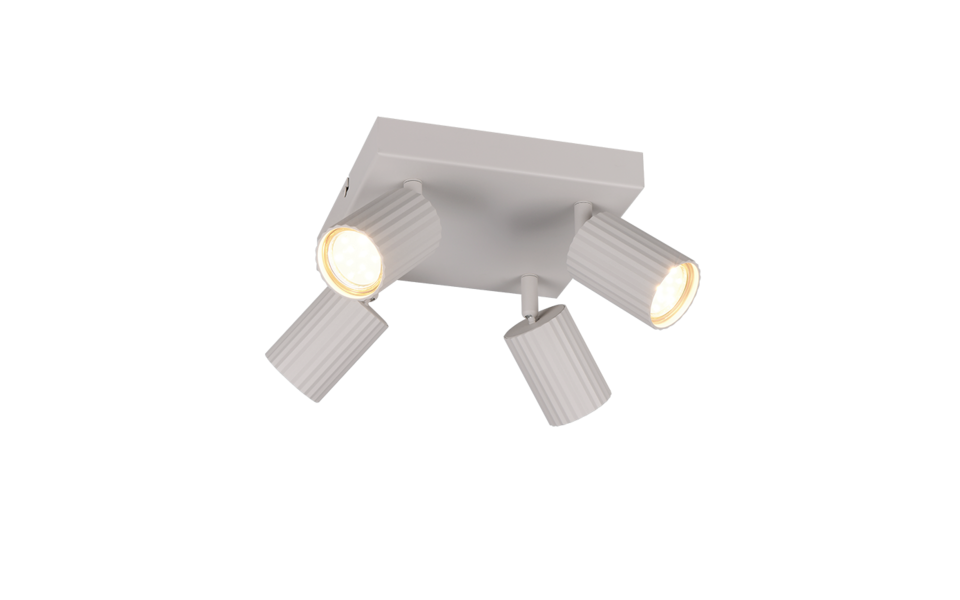 Trio Lighting Trio SOKA ceiling spotlight | 4x GU10 | Ø 20 cm | IP20 | 14.5 cm Trio Lighting Trio SOKA ceiling spotlight | 4x GU10 | Ø 20 cm | IP20 | 14.5 cm