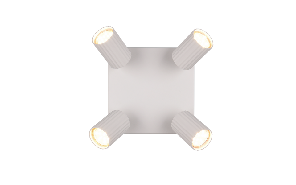 Trio Lighting Trio SOKA ceiling spotlight | 4x GU10 | Ø 20 cm | IP20 | 14.5 cm Trio Lighting Trio SOKA ceiling spotlight | 4x GU10 | Ø 20 cm | IP20 | 14.5 cm