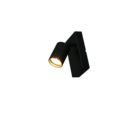 Trio Lighting Trio SOKA plafondspot | GU10 Fitting | mat zwart | 9 x 15 cm | IP20 | excl. 1x GU10 | max. 10W