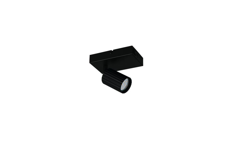 Trio Lighting Trio SOKA ceiling spotlight | 1x GU10 | black | IP20 | 15 cm