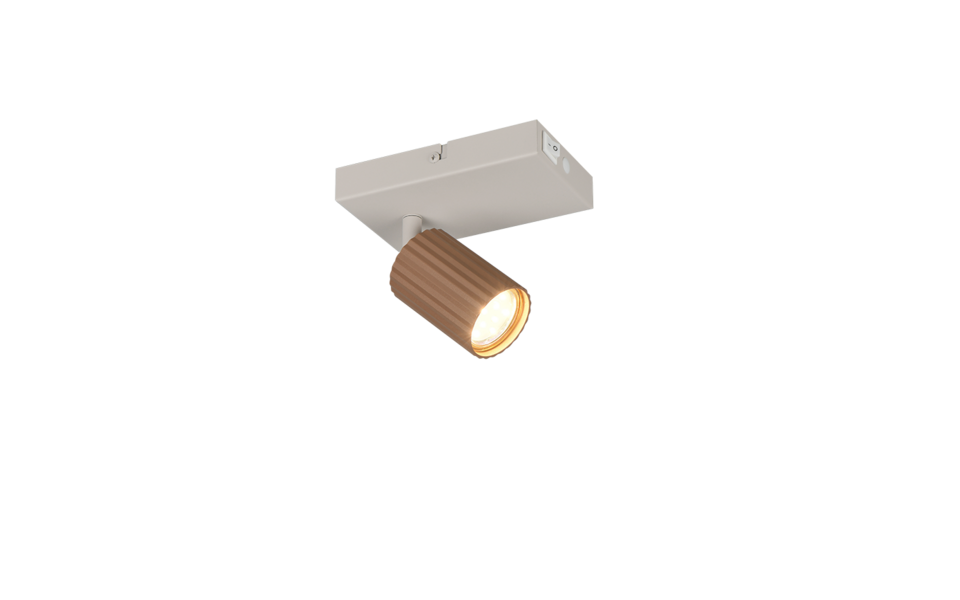 Trio Lighting Trio SOKA plafondspot | GU10 Fitting | koffie | 9 x 15 cm | IP20 | excl. 1x GU10 | max. 10W Trio Lighting Trio SOKA plafondspot | GU10 Fitting | koffie | 9 x 15 cm | IP20 | excl. 1x GU10 | max. 10W
