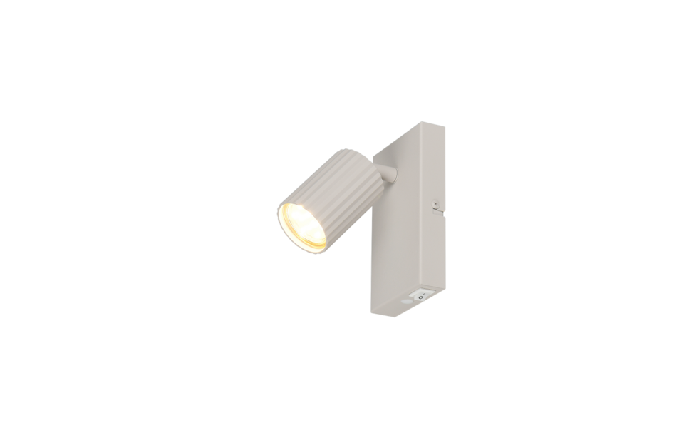 Trio Lighting Trio SOKA plafondspot | GU10 Fitting | warm grijs | 9 x 15 cm | IP20 | excl. 1x GU10 | max. 10W Trio Lighting Trio SOKA plafondspot | GU10 Fitting | warm grijs | 9 x 15 cm | IP20 | excl. 1x GU10 | max. 10W