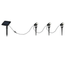 Trio Lighting Trio OBIDOS plafondspot | LED | mat zwart | 620 x 2,5 cm | IP44 | 3x 0,5W | 35 lm | 4000K