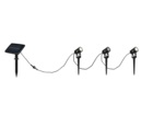 Trio Lighting Trio OBIDOS plafondspot | LED | mat zwart | 620 x 2,5 cm | IP44 | 3x 0,5W | 35 lm | 4000K