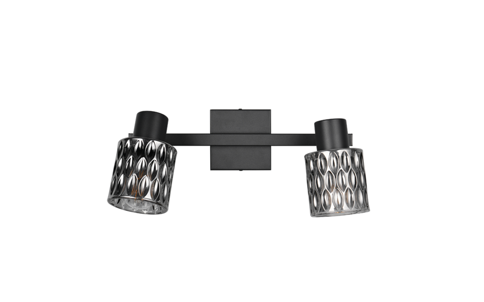 Trio Lighting Trio JACK ceiling spotlight | 2x E27 max 40W | black | IP20 | 21 cm Trio Lighting Trio JACK ceiling spotlight | 2x E27 max 40W | black | IP20 | 21 cm