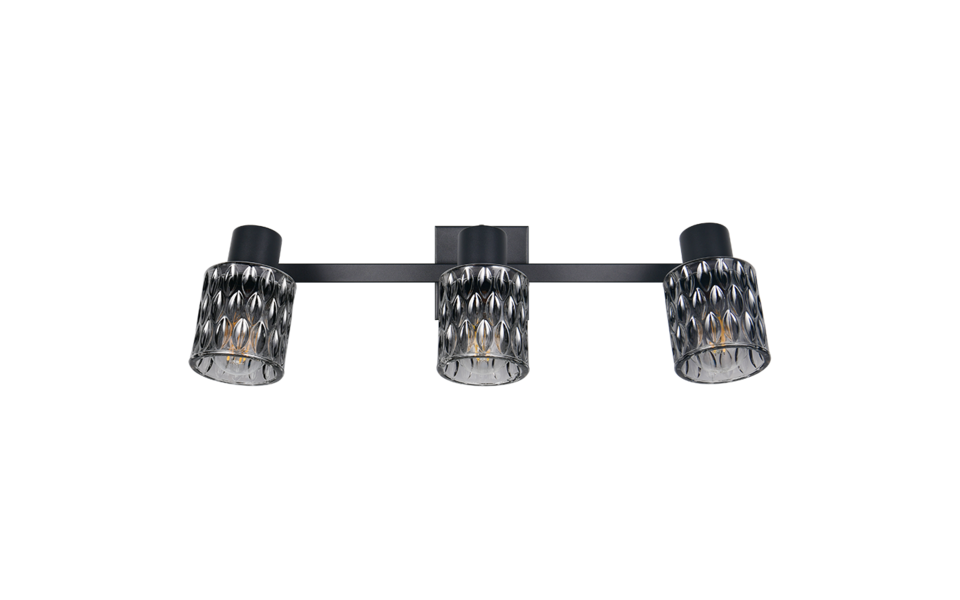 Trio Lighting Trio JACK ceiling spotlight | 3x E27 max 40W | black | IP20 | 21 cm