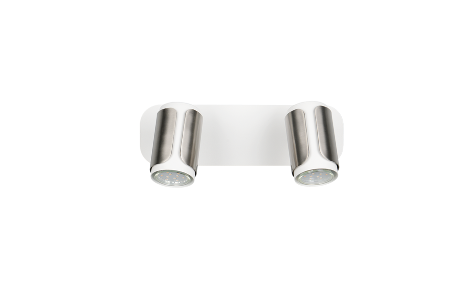 Trio Lighting Trio GILLAN plafondspot | GU10 Fitting | nikkel mat | 30 x 12 cm | IP20 | excl. 2x GU10 | max. 10W Trio Lighting Trio GILLAN plafondspot | GU10 Fitting | nikkel mat | 30 x 12 cm | IP20 | excl. 2x GU10 | max. 10W