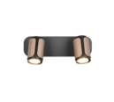 Trio Lighting Trio GILLAN plafondspot | GU10 Fitting | koffie | 30 x 12 cm | IP20 | excl. 2x GU10 | max. 10W