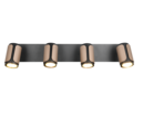 Trio Lighting Trio GILLAN ceiling spotlight | 4x GU10 | mocha brown | IP20 | 16 cm