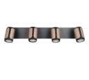 Trio Lighting Trio GILLAN plafondspot | GU10 Fitting | koffie | 60 x 12 cm | IP20 | excl. 4x GU10 | max. 10W