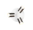 Trio Lighting Trio GILLAN plafondspot | GU10 Fitting | nikkel mat | Ø 30 cm | IP20 | excl. 3x GU10 | max. 10W