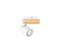 Trio Lighting Trio PIERRE plafondspot | GU10 Fitting | wit mat | 14 x 6 cm | IP20 | excl. 1x GU10 | max. 10W
