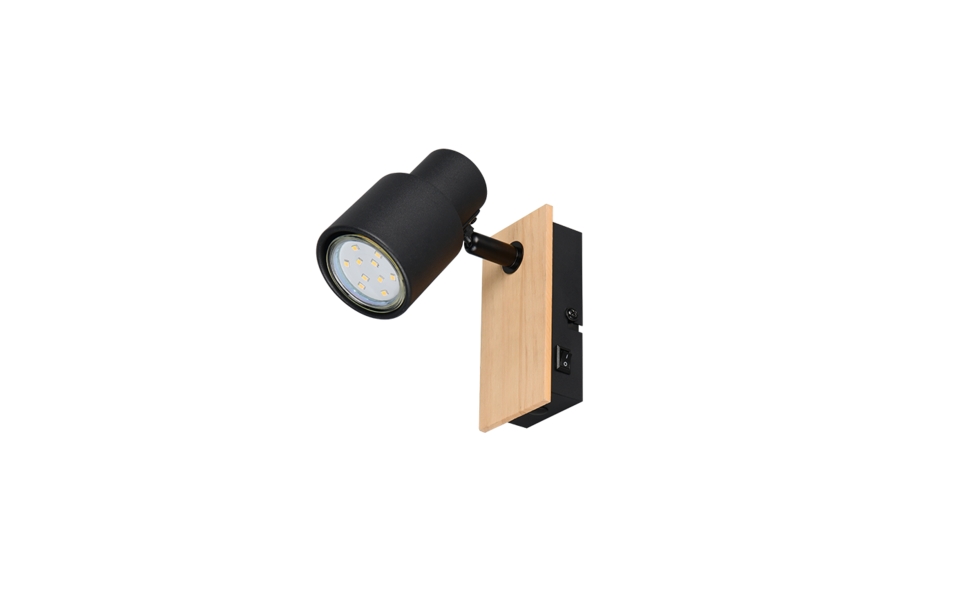 Trio Lighting Trio PIERRE ceiling spotlight | 1x GU10 | black | IP20 | 15 cm